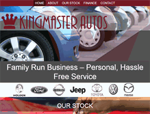 Tablet Screenshot of kingmasterautos.com.au